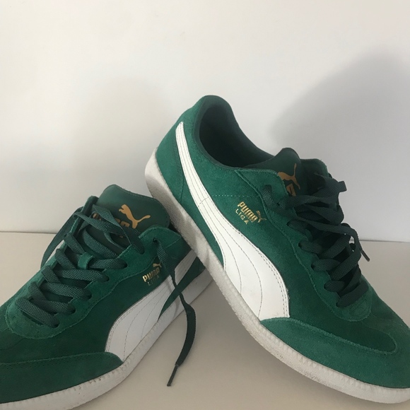 Puma Other - Green Suede Puma Sneakers 11.5